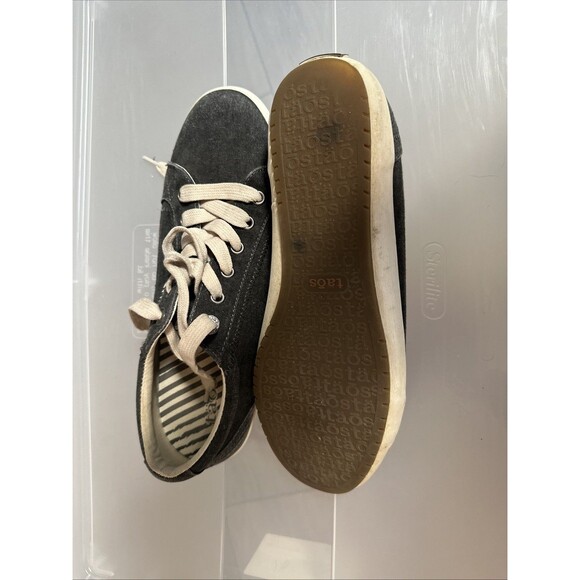 Taos Mens Starsky Sneakers Shoes Lace Up Gray Fabric Casual Size 10 - Picture 15 of 15